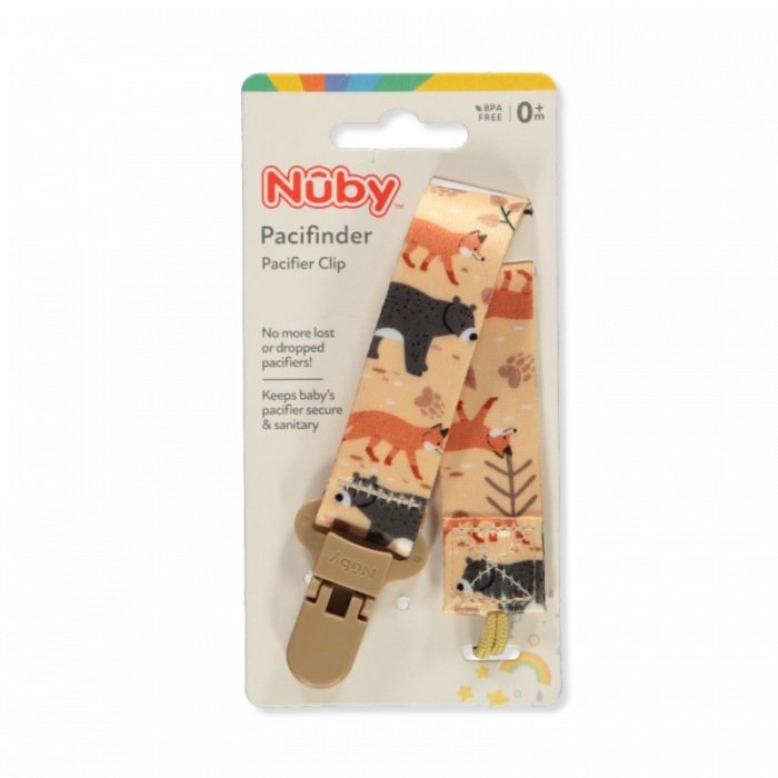 Nuby 1 Pk Printed Fabric Pacifinder, Assorted