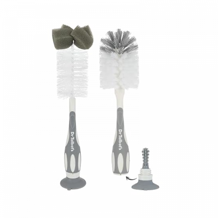 Dr Talbot’s Bottle And Nipple Brush 2 Pack - Gray