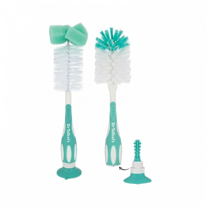 Dr Talbot’s Bottle And Nipple Brush 2 Pack - Aqua