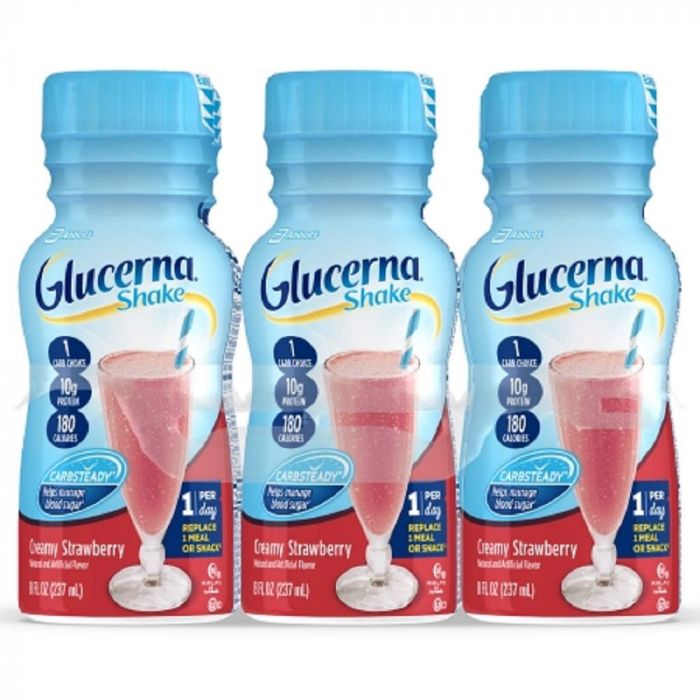 Glucerna Creamy Strawberry 8 Oz (4 X 6 PACK)