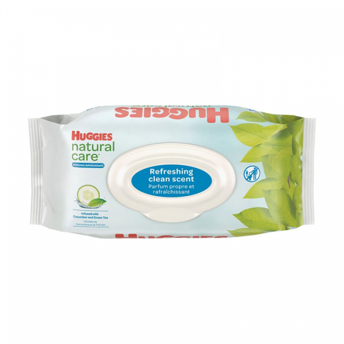 Huggies Wipes Natural Care, Cucumber & Green Tea (8 x 64 Ct)